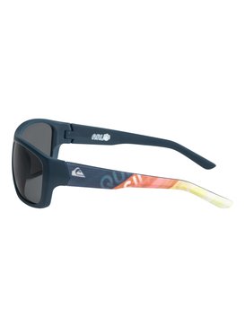 quiksilver, Arlo - Sonnenbrille für Jungen 8-16, MATTE NAVY BLUE-PRINT/ GREY (xbbs) Arlo - Sunglasses for Boys 8-16 EQBEY03005