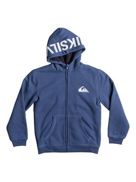 quiksilver, Best Wave Sherpa - Sweat à capuche zippé, DARK DENIM (brq0) Best Wave Sherpa - Zip-Up Hoodie EQBFT03226