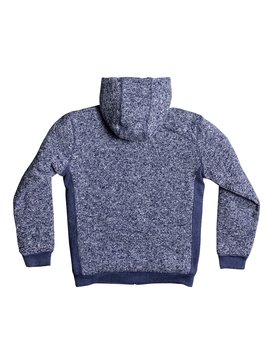 quiksilver, Keller Sherpa - Zip-Up Polar Fleece Hoodie, MEDIEVAL BLUE HEATHER (bteh) Keller Sherpa - Zip-Up Polar Fleece Hoodie EQBFT03395