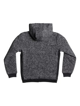 quiksilver, Keller Sherpa - Zip-Up Polar Fleece Hoodie, DARK GREY HEATHER (ktfh) Keller Sherpa - Zip-Up Polar Fleece Hoodie EQBFT03395