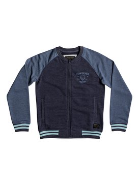 quiksilver, Janapaz Zip - Sweater in Bomberjack Stijl, NAVY BLAZER HEATHER (byjh) Janapaz Zip - Sweat Bomber Jacket EQBFT03418