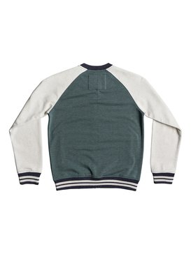 quiksilver, Janapaz Zip - Sweater in Bomberjack Stijl, MALLARD GREEN HEATHER (gqnh) Janapaz Zip - Sweat Bomber Jacket EQBFT03418