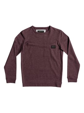 quiksilver, Dav - Sweat pour Garçon 8-16 ans, VINEYARD WINE HEATHER (rsch) Dav - Sweatshirt for Boys 8-16 EQBFT03436