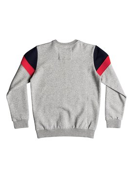 quiksilver, Kumano Kodo - Sweatshirt for Boys 8-16, LIGHT GREY HEATHER (sjsh) Kumano Kodo - Sweatshirt for Boys 8-16 EQBFT03451