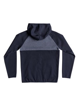quiksilver, Izu Sula - Sweat à capuche zippé en matière contrecollée, NAVY BLAZER HEATHER (byjh) Izu Sula - Bonded Zip-Up Hoodie EQBFT03452
