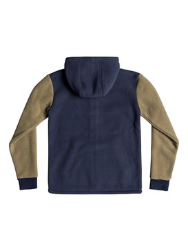 quiksilver, Tori Gates - Hooded Zip-Up Fleece for Boys 8-16, NAVY BLAZER (byj0) Tori Gates - Hooded Zip-Up Fleece for Boys 8-16 EQBFT03455