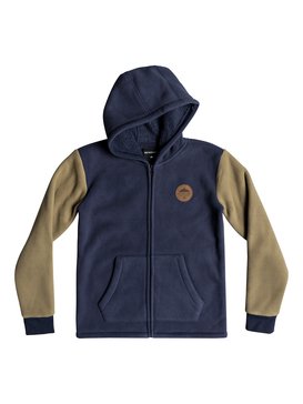 quiksilver, Tori Gates - Hooded Zip-Up Fleece for Boys 8-16, NAVY BLAZER (byj0) Tori Gates - Hooded Zip-Up Fleece for Boys 8-16 EQBFT03455