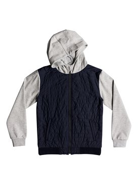 quiksilver, Leno Bay - Hooded Zip-Up Flacket for Boys 8-16, BLUE NIGHTS (btk0) Leno Bay - Hooded Zip-Up Flacket for Boys 8-16 EQBFT03458