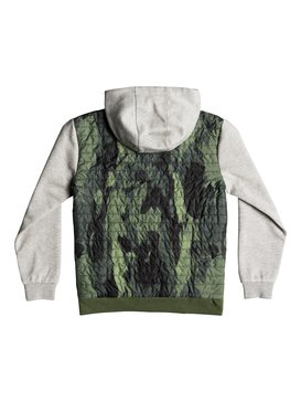 quiksilver, Leno Bay - Hooded Zip-Up Flacket for Boys 8-16, CAMO (gra0) Leno Bay - Hooded Zip-Up Flacket for Boys 8-16 EQBFT03458