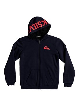 quiksilver, Best Wave Sherpa - Zip-Up Hoodie for Boys 8-16, NAVY BLAZER HEATHER (byjh) Best Wave Sherpa - Zip-Up Hoodie for Boys 8-16 EQBFT03467