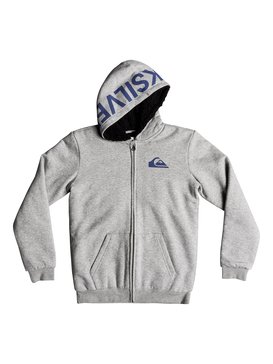 quiksilver, Best Wave Sherpa - Felpa con cappuccio e zip, LIGHT GREY HEATHER (sjsh) Best Wave Sherpa - Zip-Up Hoodie EQBFT03467