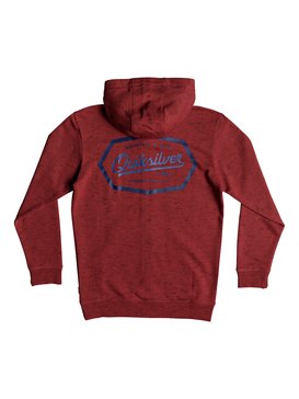 quiksilver, Living On The Edge - Zip-Up Hoodie for Boys 8-16, GARNET HEATHER (rqkh) Living On The Edge - Zip-Up Hoodie for Boys 8-16 EQBFT03470