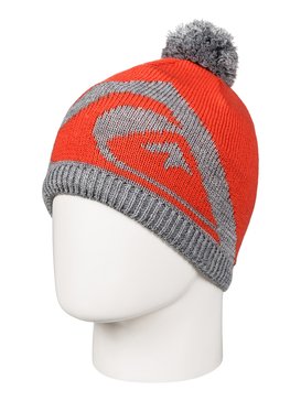 quiksilver, Barrow - Bonnet pour Garçon 8-16 ans, MANDARIN RED (nms0) Barrow - Beanie for Boys 8-16 EQBHA03016
