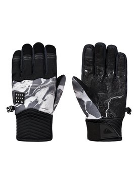 quiksilver, Method - Gants de ski/snowboard pour Garçon 8-16 ans, WHITE_HIGHLINE (wbk3) Method - Ski/Snowboard Gloves for Boys 8-16 EQBHN03022