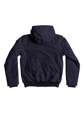 quiksilver, Куртка Brooks Island DWR, NAVY BLAZER (byj0) Brooks Island DWR - Water-Repellent Hooded Bomber Jacket EQBJK03125
