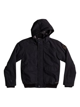 quiksilver, Brooks Island DWR - Water-Repellent Hooded Bomber Jacket, BLACK (kvj0) Brooks Island DWR - Water-Repellent Hooded Bomber Jacket EQBJK03125