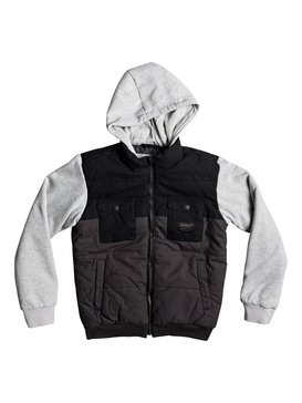 quiksilver, Orkney Block - Veste matelassée pour Garçon 8-16 ans, BLACK (kvj0) Orkney Block - Padded Jacket for Boys 8-16 EQBJK03126
