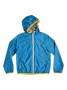 Contrasted - Hooded Water-Repellent Windbreaker for Boys 8-16  EQBJK03138