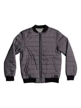quiksilver, Darkfield - Bomber réversible pour Garçon 8-16 ans, BLACK (kvj0) Darkfield - Reversible Bomber Jacket for Boys 8-16 EQBJK03140