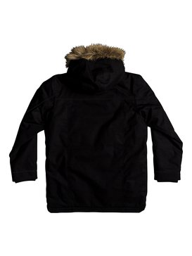 quiksilver, Tottori - Waterproof Hooded Parka for Boys 8-16, BLACK (kvj0) Tottori - Waterproof Hooded Parka for Boys 8-16 EQBJK03151