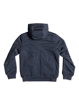 quiksilver, Hana Go - Water-Resistant Hooded Jacket for Boys 8-16, BLUE NIGHTS (btk0) Hana Go - Water-Resistant Hooded Jacket for Boys 8-16 EQBJK03155