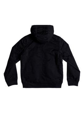 quiksilver, Hana Go - Water-Resistant Hooded Jacket for Boys 8-16, BLACK (kvj0) Hana Go - Water-Resistant Hooded Jacket for Boys 8-16 EQBJK03155