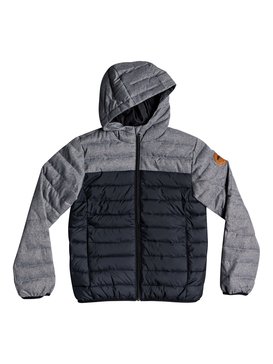 quiksilver, Scaly Mix - Water Resistant Hooded Insulator Jacket, BLACK (kvj0) Scaly Mix - Water Resistant Hooded Insulator Jacket EQBJK03156