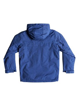 quiksilver, Wanna - Water-Resistant Hooded Parka for Boys 8-16, BIJOU BLUE (bng0) Wanna - Water-Resistant Hooded Parka for Boys 8-16 EQBJK03158