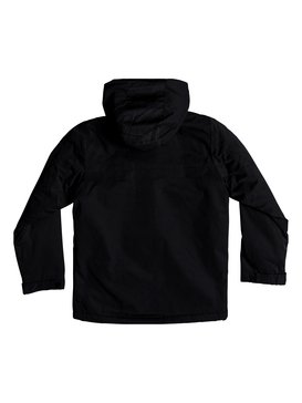 quiksilver, Wanna - Water-Resistant Hooded Parka for Boys 8-16, BLACK (kvj0) Wanna - Water-Resistant Hooded Parka for Boys 8-16 EQBJK03158