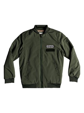 quiksilver, Mankai Sun - Water Resistant Bomber Jacket, THYME (cqy0) Mankai Sun - Water Resistant Bomber Jacket EQBJK03160
