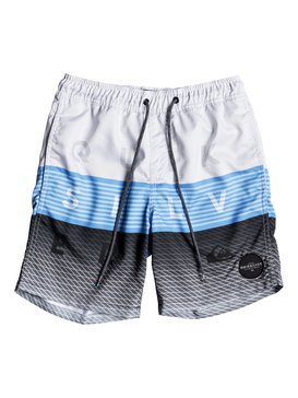quiksilver, Word Block 15" - Swim Shorts for Boys 8-16, WHITE (wbb6) Word Block 15" - Swim Shorts for Boys 8-16 EQBJV03136