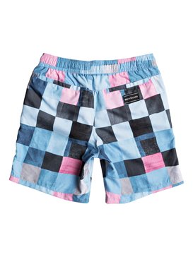 quiksilver, Resin Check 15" - Swim Shorts for Boys 8-16, ATOMIC BLUE (bmm6) Resin Check 15" - Swim Shorts for Boys 8-16 EQBJV03139