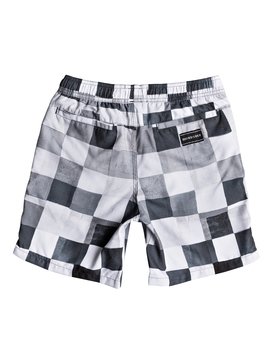 quiksilver, Resin Check 15" - Swim Shorts for Boys 8-16, BLACK (kvj6) Resin Check 15" - Swim Shorts for Boys 8-16 EQBJV03139