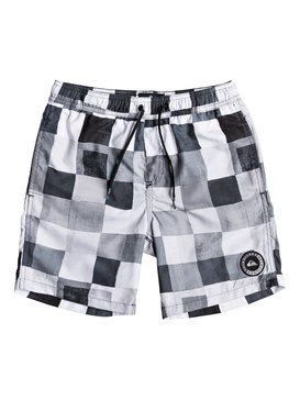 quiksilver, Resin Check 15" - Swim Shorts for Boys 8-16, BLACK (kvj6) Resin Check 15" - Swim Shorts for Boys 8-16 EQBJV03139