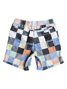 quiksilver, Resin Check 15" - Swim Shorts for Boys 8-16, WHITE (wbb6) Resin Check 15" - Swim Shorts for Boys 8-16 EQBJV03139