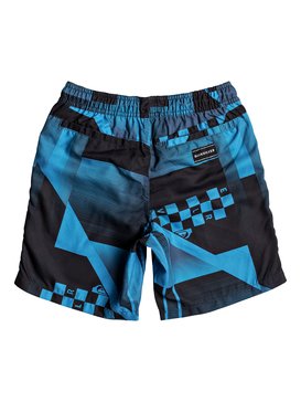 quiksilver, Checker 15" - Swim Shorts for Boys 8-16, ATOMIC BLUE (bmm6) Checker 15" - Swim Shorts for Boys 8-16 EQBJV03142