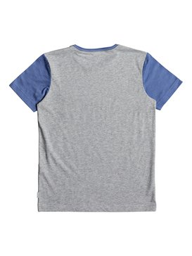 quiksilver, Baysic - T Shirt col rond pour Garçon 8-16 ans, LIGHT GREY HEATHER (sjsh) Baysic - T-Shirt for Boys 8-16 EQBKT03169