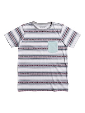 quiksilver, Bayo - T shirt avec poche pour Garçon 8-16 ans, SILVER SCONCE BAYO (szm6) Bayo - Pocket T-Shirt for Boys 8-16 EQBKT03174