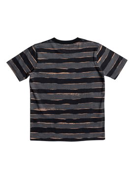 quiksilver, Allover Mad - T Shirt col rond pour Garçon 8-16 ans, BLACK MAD MAX STRIPES (kvj6) Allover Mad - T-Shirt for Boys 8-16 EQBKT03176