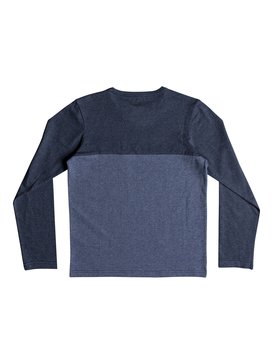 quiksilver, Lya Base - Long Sleeve T-Shirt for Boys 8-16, BIJOU BLUE HEATHER (bngh) Lya Base - Long Sleeve T-Shirt for Boys 8-16 EQBKT03185