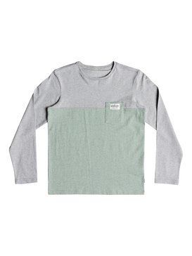 quiksilver, Lya Base - Long Sleeve T-Shirt for Boys 8-16, LIGHT GREY HEATHER (sjsh) Lya Base - Long Sleeve T-Shirt for Boys 8-16 EQBKT03185