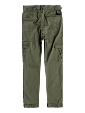quiksilver, Takamatsu - Slim Fit Cargohose für Jungen 8-16, FOUR LEAF CLOVER (gph0) Takamatsu - Slim Fit Cargo Trousers for Boys 8-16 EQBNP03070