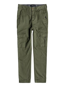 quiksilver, Takamatsu - Pantaloni cargo vestibilità slim, FOUR LEAF CLOVER (gph0) Takamatsu - Slim Fit Cargo Trousers EQBNP03070