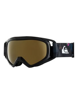 quiksilver, Eagle - Máscara para esquí/snowboard para Chicos 8-16, BLACK_A NIGHT AT THE MOUNTAIN (kvj1) Eagle - Ski/Snowboard Goggles for Boys 8-16 EQBTG03007