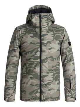 quiksilver, Mission - Snow Jacket for Boys 8-16, GRAPE LEAF CAMOKAZI (cre2) Mission - Snow Jacket for Boys 8-16 EQBTJ03061