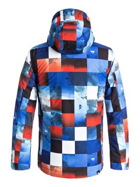 quiksilver, Сноубордическая куртка Mission, BLUE RED ICEY CHECK (nms6) Mission - Snow Jacket EQBTJ03061