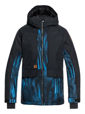 quiksilver, TR Ambition - Chaqueta parka para nieve para Chicos 8-16, DAPHNE BLUE_STELLAR (bqc4) TR Ambition - Parka Snow Jacket for Boys 8-16 EQBTJ03074