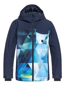 quiksilver, Mission Block - Chaqueta Para Nieve para Chicos 8-16, LIME GREEN_STRETCH THE UNIVERS (gjz5) Mission Block - Snow Jacket for Boys 8-16 EQBTJ03080