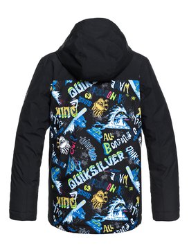 quiksilver, Mission Block - Chaqueta Para Nieve para Chicos 8-16, BLACK_A NIGHT AT THE MOUNTAIN (kvj1) Mission Block - Snow Jacket for Boys 8-16 EQBTJ03080