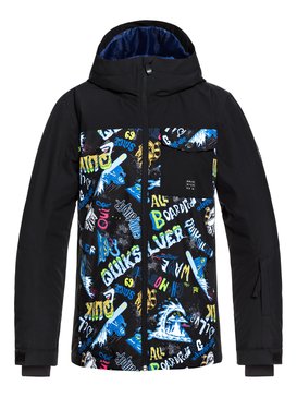 quiksilver, Mission Block - Chaqueta Para Nieve para Chicos 8-16, BLACK_A NIGHT AT THE MOUNTAIN (kvj1) Mission Block - Snow Jacket for Boys 8-16 EQBTJ03080